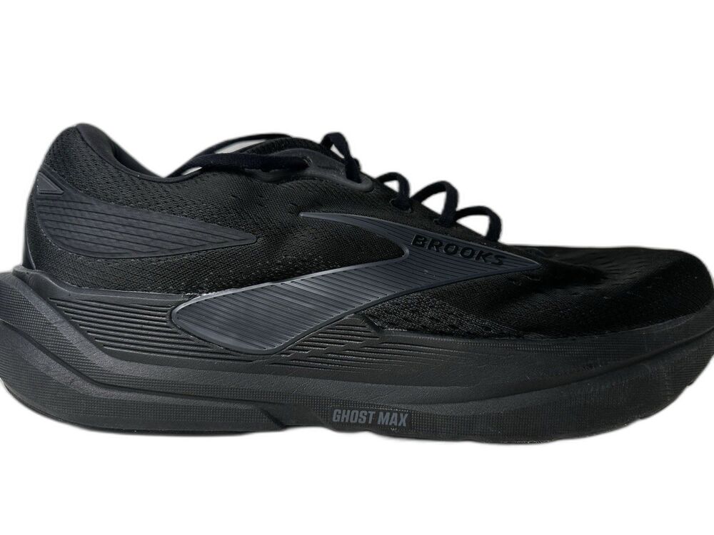 Size 14 - Brooks Ghost Max 3 Running Shoes Black Wide 2e
